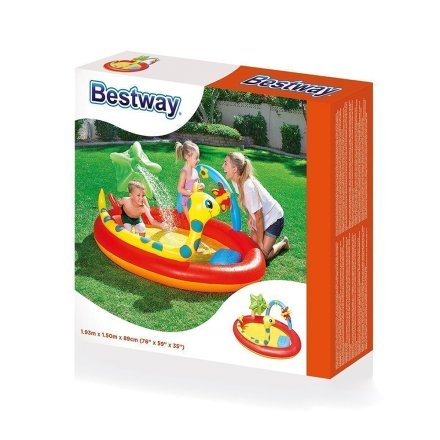 Надувний ігровий центр Bestway 53026 «Місце розваг», 193 х 150 х 89 см, з іграшками та фонтаном - 3