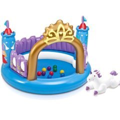 Надувний ігровий центр Intex 48669 «Магічний замок», 130 х 91 см, з кульками 10 шт та іграшкою