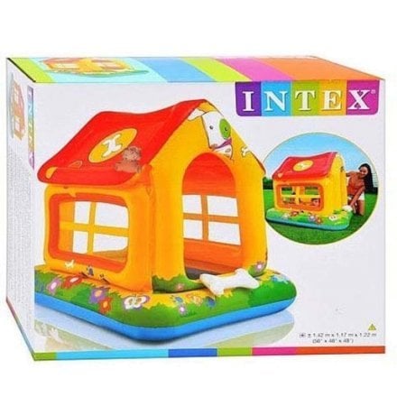 Надувний ігровий будиночок Intex 57429 «Улюблене цуценя», 142 х 117 х 122 см - 4