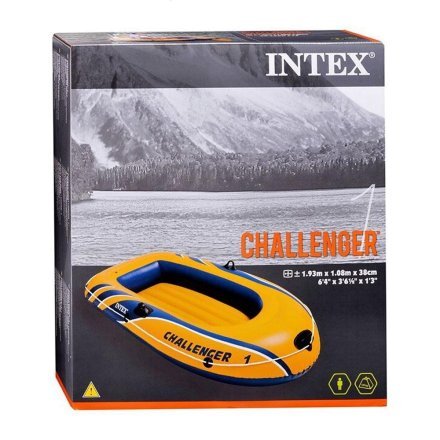 Одноместная надувная лодка Intex 68365 Challenger 1, 193 х 108 х 38 см - 4