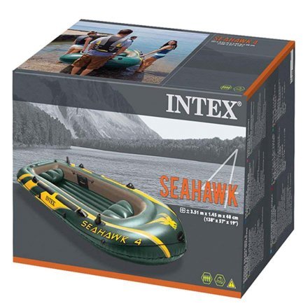 Чотиримісний надувний човен Intex 68350 Seahawk 4, 351 х 145 х 48 см - 7