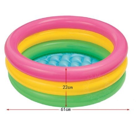 Дитячий надувний басейн Intex 57402 «Райдуга», 61 х 22 см - 5