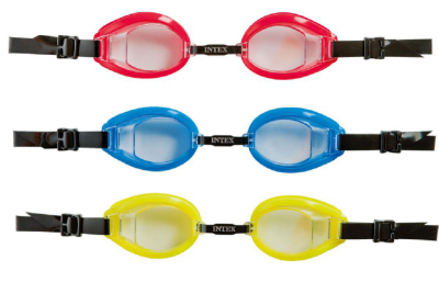 Детские очки для плавания Intex 55608: M (8+) 55 см,  желтые - 2