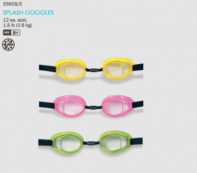 Дитячі окуляри Intex 55608: M (8+) 55 см, жовті - 4