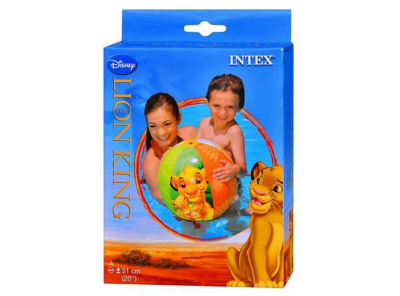 Надувной мяч Intex 58046 «Король Лев» для игры на воде, 51 см - 5