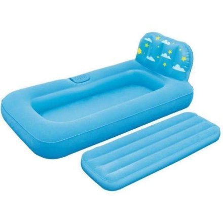 Детская надувная кровать с проэктором Bestway 67496, голубая, 132 х 76 х 46 - 2