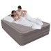 Велюрове надувне ліжко Intex 67954, бежеве, вбудований електронасос, 152 х 203 х 51 см - 3