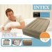 Односпальная надувная велюровая кровать Intex 67742, бежевая, встроенный электронасос, 99 х 191 х 35 см - 3