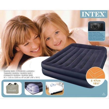 Надувне ліжко Intex 66702, вбудований електронасос, 152 х 203 х 42 см - 3