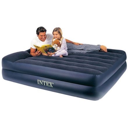 Надувне ліжко Intex 66702, вбудований електронасос, 152 х 203 х 42 см - 2