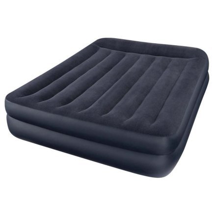Надувная флокированная кровать Intex 66720, черная, 152 х 203 х 42 см - 1