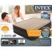 Велюровая надувная кровать Intex 64408, бежевая, встроенный электронасос  152 х 203 х 51 см - 4