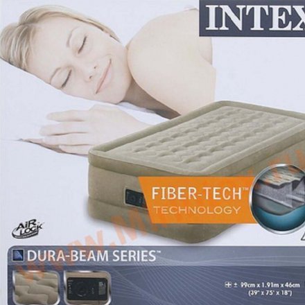 Надувне ліжко Intex 64456, 99 х 191 х 46 см, вбудований електронасос. Односпальне - 3