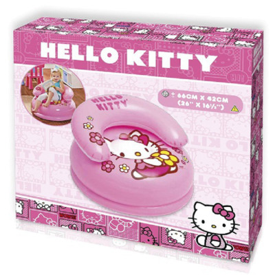 Детское надувное кресло Intex 48508 «Hello Kitty», 66 х 42 см, розовое - 3