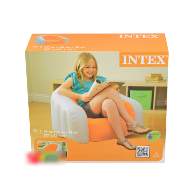 Архивный. Детское надувное кресло Intex 68597, оранжевое - 4
