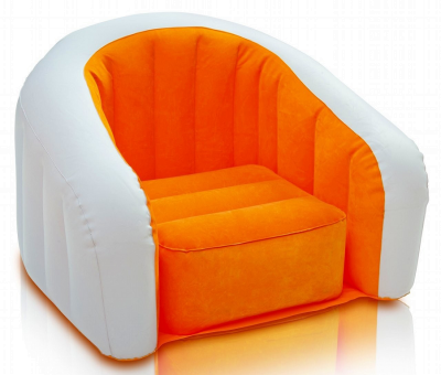 Архивный. Детское надувное кресло Intex 68597, оранжевое - 2