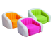 Архівний. Дитяче надувне крісло Intex 68597, рожеве - 3