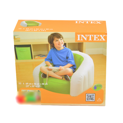 Дитяче крісло надувне Intex 68597, зелене - 4