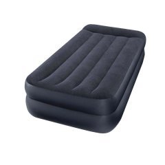 Надувная кровать Intex 66706, 99 х 191 х 42 см, с ом, черная, встроенный электронасос. Односпальная