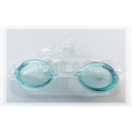 Детские очки для плавания Intex 55683: M (8+) 55 см, голубые - 4