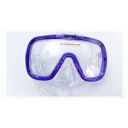 Маска для плавания Intex 55976: M (8+) 55 см, фиолетовая - 5