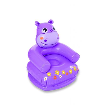 Детское надувное кресло «Бегемот» Intex 68556, 65 х 64 х 74 см, фиолетовое - 1