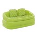 Надувной диван Intex 68573, 157 х 86 х 69 см. Флокированный диван зеленый - 1