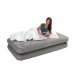 Односпальная надувная флокированная кровать-матрас Intex 67743, бежевая, 99 х 191 х 46 см - 4
