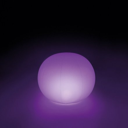 Светодиодная декоративная подсветка, фонарь Intex 68695 «Глобус» надувной, плавающий, новый.  Работает от аккумулятора. - 7
