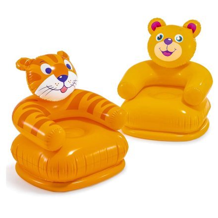 Дитяче надувне крісло «Тигр» Intex 68556, 65 х 64 х 74 см, оранжеве - 2