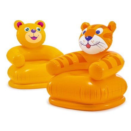 Дитяче надувне крісло «Тигр» Intex 68556, 65 х 64 х 74 см, оранжеве - 3
