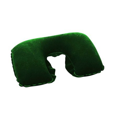 Надувная флокированная подушка Bestway 67006, зеленая 37 х 24 х 10 см - 3