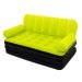 Надувной диван Bestway 67356, 188 х 152 х 64 см с электрическим насосом. Флокированный диван трансформер 2 в 1, зеленый - 1