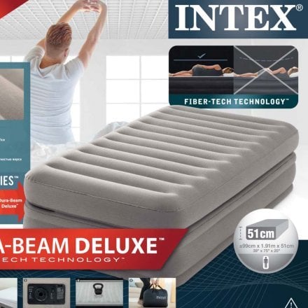 Надувная кровать Intex 64444, 99 х 191 х 51 см, встроенный электронасос. Односпальная - 3