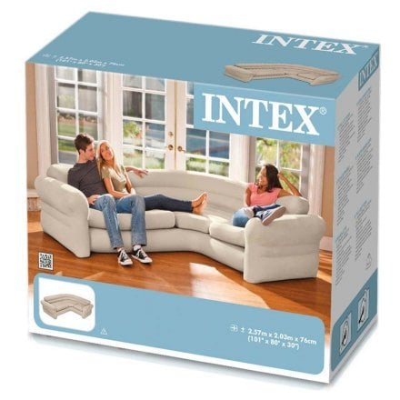 Надувной диван Intex 68575, 257 х 203 х 76 см. Угловой диван - 6