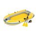 Двомісний надувний човен Bestway 61083, Raft, (Hydro Force) жовтий, 228 х 121 см, (весла, ножний насос). 3-х камерний - 10