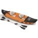 Двомісна надувна байдарка (каяк) Bestway 65077 Lite-Rapid X2 Kayak, 321 см x 88 см, помаранчева (весла) - 1