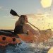 Двухместная надувная байдарка (каяк) Bestway 65077 Lite-Rapid X2 Kayak, 321 см x 88 см, оранжевая (весла) - 2