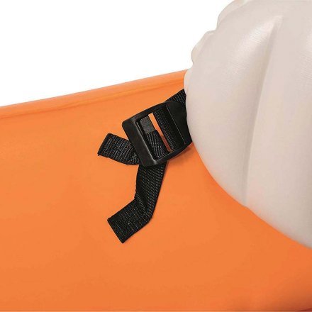 Двухместная надувная байдарка (каяк) Bestway 65077 Lite-Rapid X2 Kayak, 321 см x 88 см, оранжевая (весла) - 13