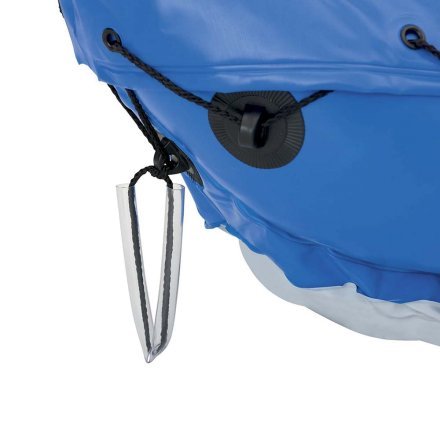 Двухместная надувная байдарка (каяк) Bestway 65077 Lite-Rapid X2 Kayak, 321 см x 88 см, с веслами, синяя - 3