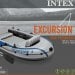 Четырехместная надувная лодка Intex 68324 Excursion 4 Set, 315 х 165 см,  (весла, ручной насос). 3-х камерная - 7