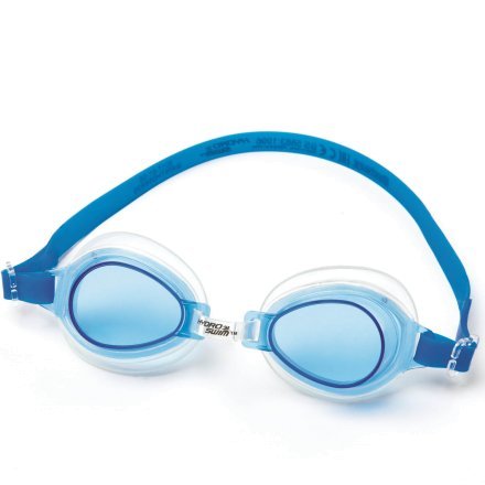 Детские очки для плавания Bestway 21002, размер S (3+), обхват головы ≈ 48-52 см, голубые - 2