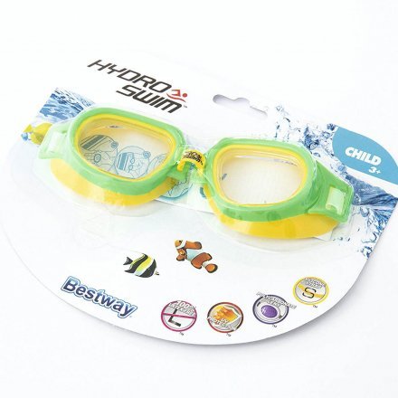 Детские очки для плавания Bestway 21003, размер S (3+), обхват головы ≈ 48-52 см, зеленые - 4