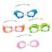 Детские очки для плавания "Бегемот" Bestway 21047, размер S (3+), обхват головы ≈ 48-52 см, голубые - 2