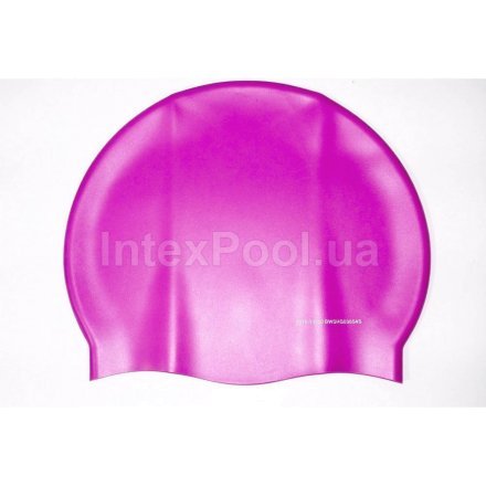 Шапочка для плавания Bestway 26006, универсальная,  размер М (8+),обхват головы ≈ 52-65 см, (22 х 19 см), розовая - 2