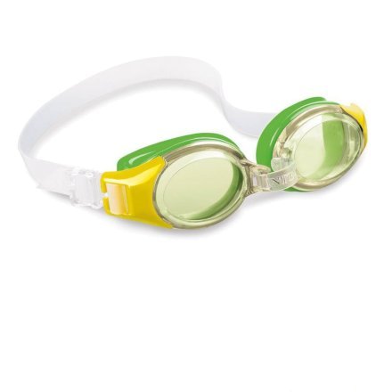Дитячі окуляри для плавання Intex 55601, розмір S (3+), обхват голови ≈ 48-52 см, зелені - 1