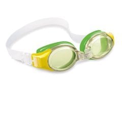 Дитячі окуляри для плавання Intex 55601, розмір S (3+), обхват голови ≈ 48-52 см, зелені