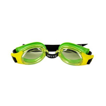 Дитячі окуляри для плавання Intex 55601, розмір S (3+), обхват голови ≈ 48-52 см, зелені - 2