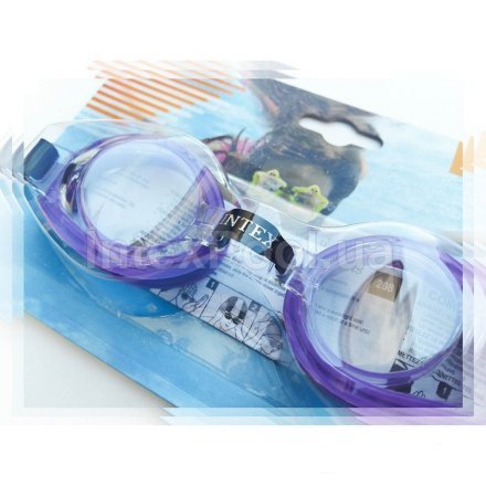 Дитячі окуляри для плавання Intex 55602, розмір S (3+), обхват голови ≈ 48-52 см, фіолетові - 2
