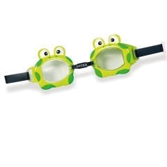 Детские очки для плавания Intex 55603 «Лягушка», размер S (3+), обхват головы ≈ 48-52 см, зеленые